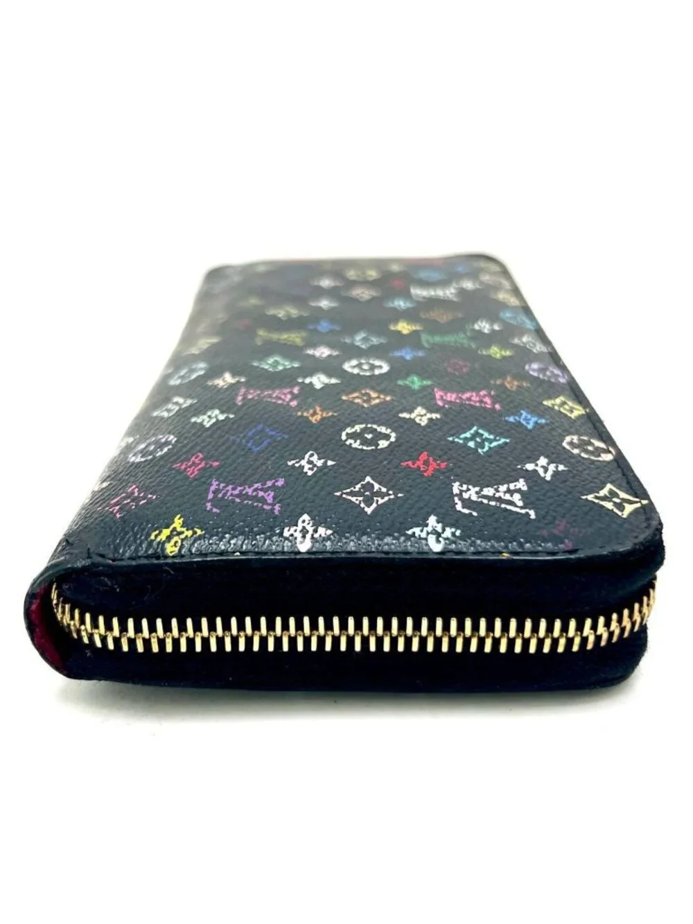 Louis Vuitton Multicolor Monogram Zippy Wallet Pink